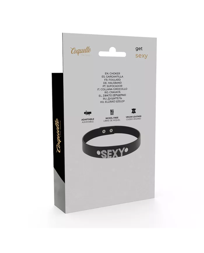 COQUETTE CHIC DESIRE - RAS DE COU SEXY EN CUIR VÉGAN