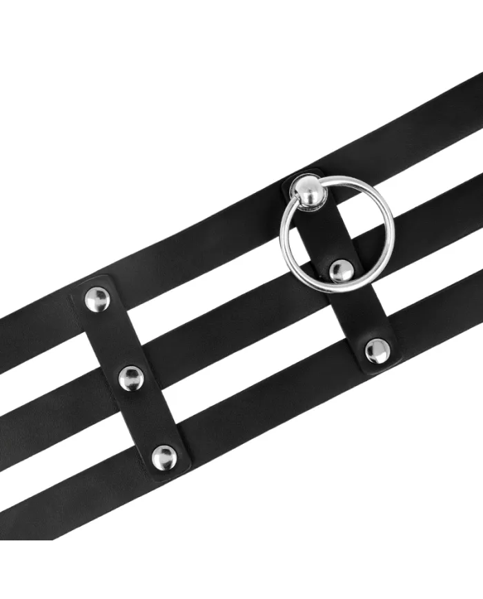 COQUETTE CHIC DESIRE - RAS DE COU EN CUIR VÉGAN STYLE FÉTICHE