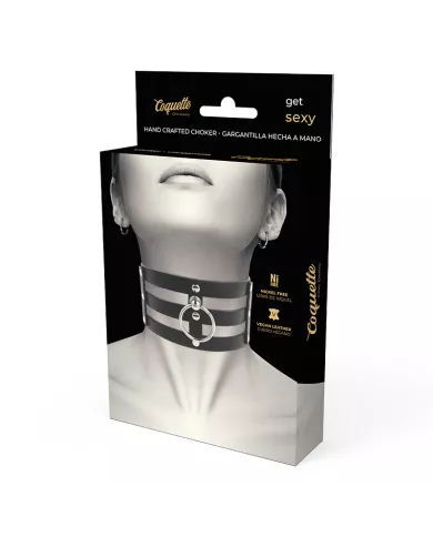 COQUETTE CHIC DESIRE - RAS DE COU EN CUIR VÉGAN STYLE FÉTICHE COQUETTE CHIC DESIRE - RAS DE COU EN CUIR VÉGAN STYLE FÉTICHE