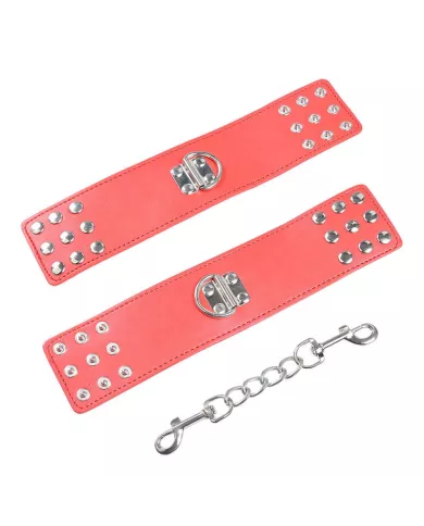 OHMAMA FETISH - MENOTTES ROUGES AVEC FERMETURE À PRESSION