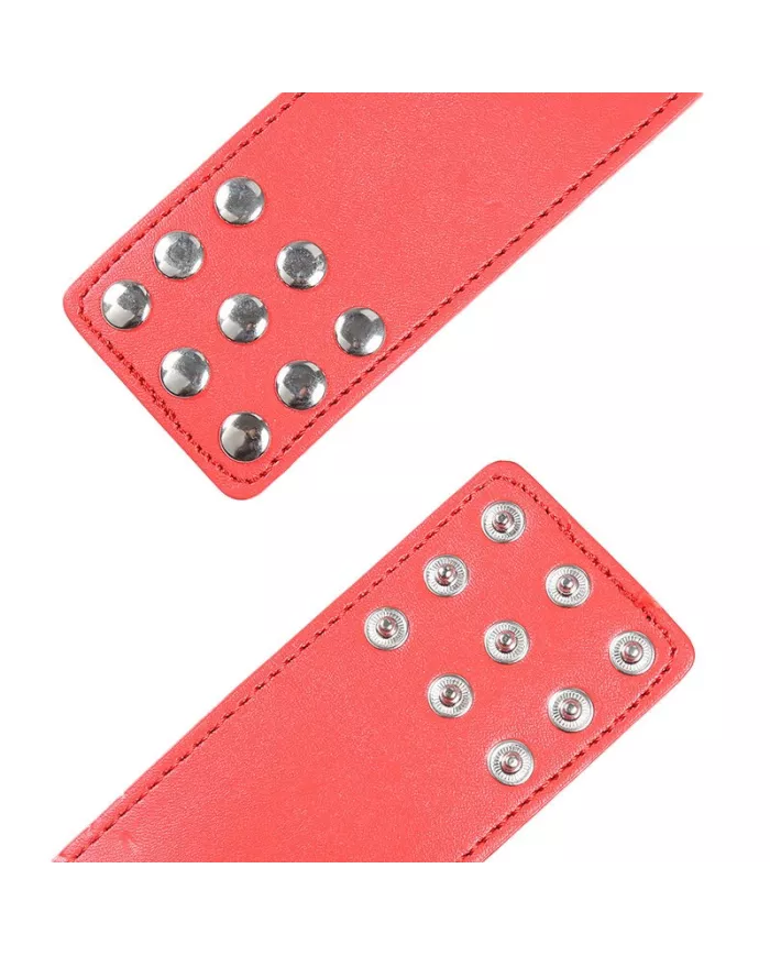 OHMAMA FETISH - MENOTTES ROUGES AVEC FERMETURE À PRESSION