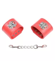 OHMAMA FETISH - MENOTTES ROUGES AVEC FERMETURE À PRESSION