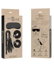 INTENSE - FETISH PLAYSET ÉROTIQUE 1 AVEC MENOTTES, MASQUE AVEUGLE ET FLOGGER
