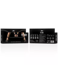 FETISH SUBMISSIVE BONDAGE - BARRE SÉPARATEUR RÉGLABLE 4 PIÈCES FETISH SUBMISSIVE BONDAGE - BARRE SÉPARATEUR RÉGLABLE 4 PIÈCES