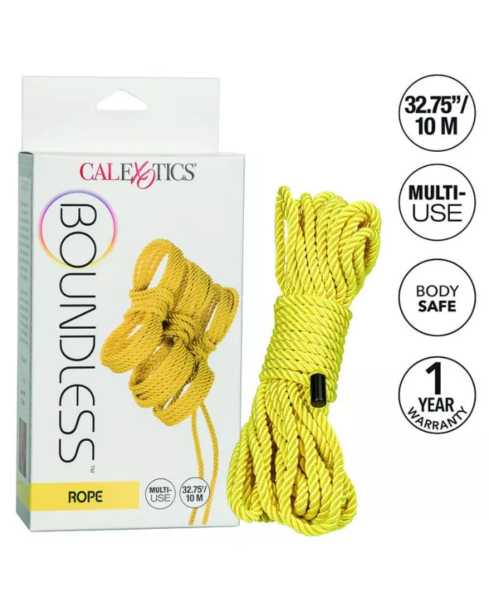 CALEXOTICS - BOUNDLESS CORDE 10M JAUNE CALEXOTICS - BOUNDLESS CORDE 10M JAUNE