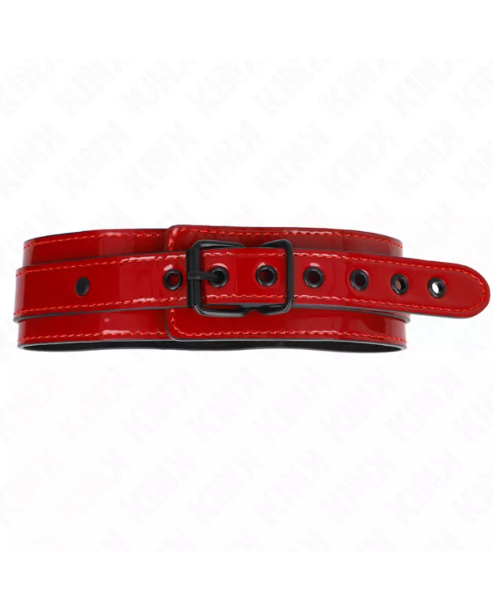 KINK - COLLIER AJUSTABLE ROUGE VIN 37,5-49,5 CM X 5 CM