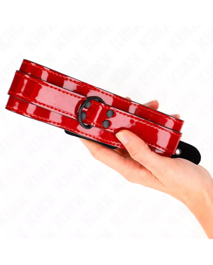 KINK - COLLIER AJUSTABLE ROUGE VIN 37,5-49,5 CM X 5 CM