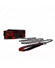 KINK - COLLIER DENTELLE AVEC CEINTURE AVEC CEINTURE EN CUIR VRAI 105 CM / 44 X 5,5 CM