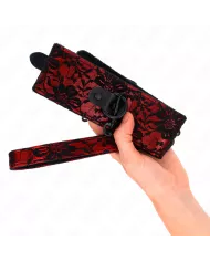 KINK - COLLIER DENTELLE AVEC CEINTURE AVEC CEINTURE EN CUIR VRAI 105 CM / 44 X 5,5 CM