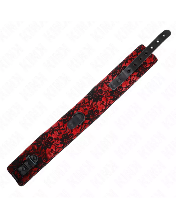 KINK - COLLIER DENTELLE AVEC CEINTURE AVEC CEINTURE EN CUIR VRAI 105 CM / 44 X 5,5 CM