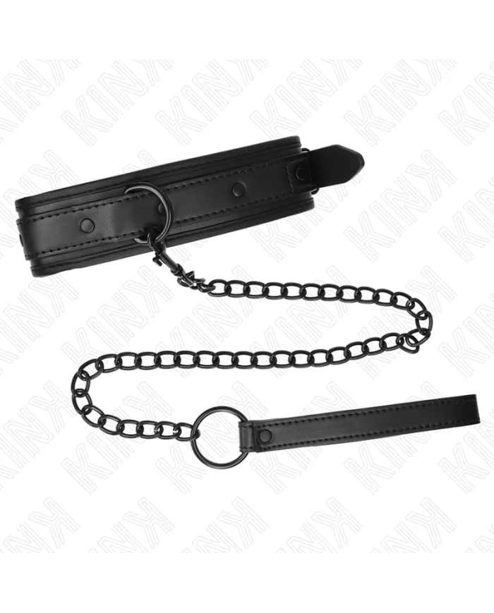 KINK - COLLIER DE BONDAGE EN NÉOPRÈNE MODÈLE 2 AVEC CEINTURE 78 CM RÉGLABLE 37,5 X 49,5 CM