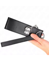 KINK - COLLIER AVEC CEINTURE 65 CM AVEC LARGE BRACELET NOIR AJUSTABLE 33,5-41 CM X 5 CM