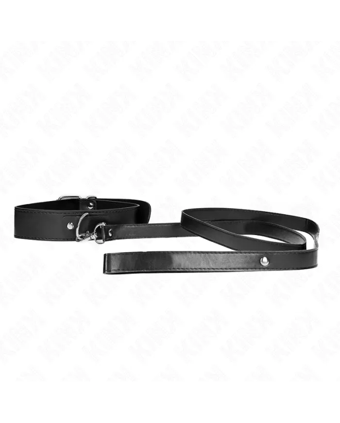 KINK - COLLIER AVEC CEINTURE 116 CM BRACELET NOIR AJUSTABLE 32-50 CM X 8 CM