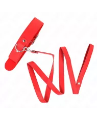 KINK - COLLIER AVEC CEINTURE 116 CM BRACELET ROJO AJUSTABLE 32-50 CM X 8 CM