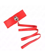 KINK - COLLIER AVEC LAISSE 116 CM AVEC CLOUS ARGENTÉS MODÈLE 4 ROUGE AJUSTABLE 40-48 CM X 6 CM KINK - COLLIER AVEC LAISSE 116 CM AVEC CLOUS ARGENTÉS MODÈLE 4 ROUGE AJUSTABLE 40-48 CM X 6 CM