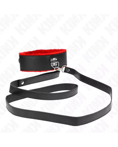 KINK - COLLIER AVEC CEINTURE 116 CM AVEC BRACELET EN CUIR ROUGE AJUSTABLE 40-48 CM X 6 CM KINK - COLLIER AVEC CEINTURE 116 CM AVEC BRACELET EN CUIR ROUGE AJUSTABLE 40-48 CM X 6 CM