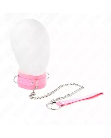 KINK - COLLIER AVEC LAISSE 65 CM AVEC RESTRICTIONS ROSE 36-42 CM X 5,5 CM KINK - COLLIER AVEC LAISSE 65 CM AVEC RESTRICTIONS ROSE 36-42 CM X 5,5 CM
