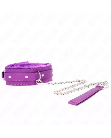 KINK - COLLIER AVEC LAISSE 65 CM AVEC RESTRICTIONS VIOLET 36-42 CM X 5,5 CM KINK - COLLIER AVEC LAISSE 65 CM AVEC RESTRICTIONS VIOLET 36-42 CM X 5,5 CM