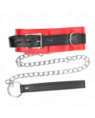KINK - COLLIER AVEC CEINTURE 65 CM AVEC SANGLE ROUGE 54 X 4,5 CM