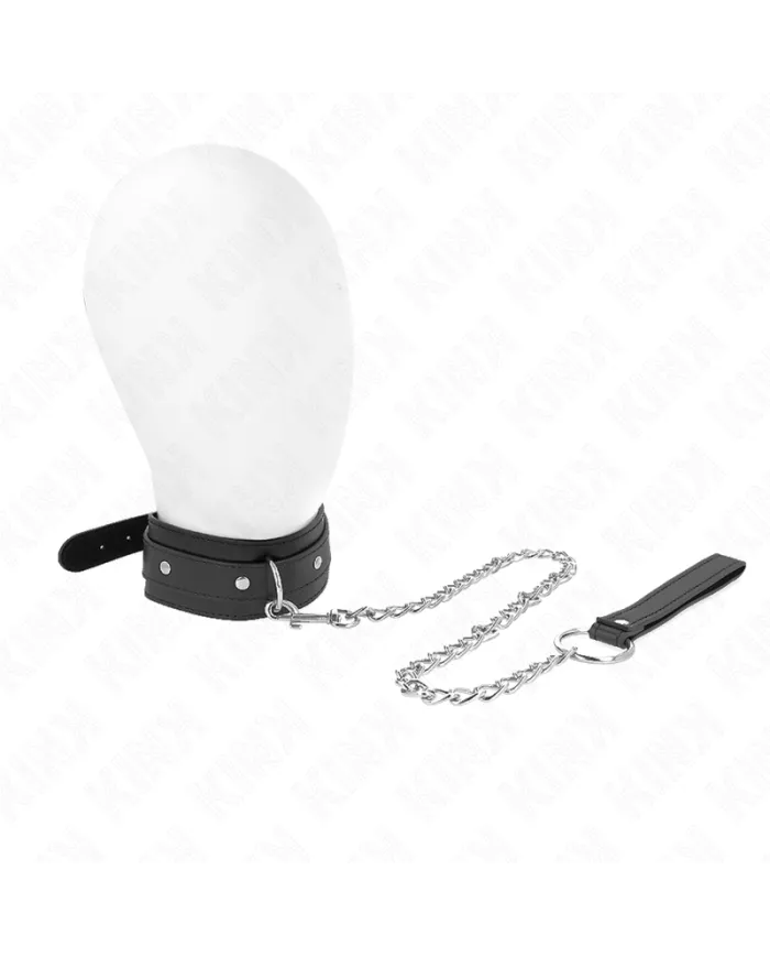 KINK - COLLIER AVEC LAISSE 65 CM 1 ANNEAU RÉGLABLE 38-49 CM X 5 CM
