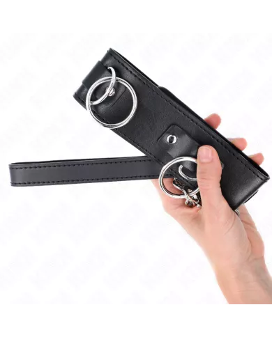 KINK - COLLIER AVEC LAISSE 65 CM 3 ANNEAUX MODÈLE 2 RÉGLABLE 36-43 CM X 5 CM KINK - COLLIER AVEC LAISSE 65 CM 3 ANNEAUX MODÈLE 2 RÉGLABLE 36-43 CM X 5 CM