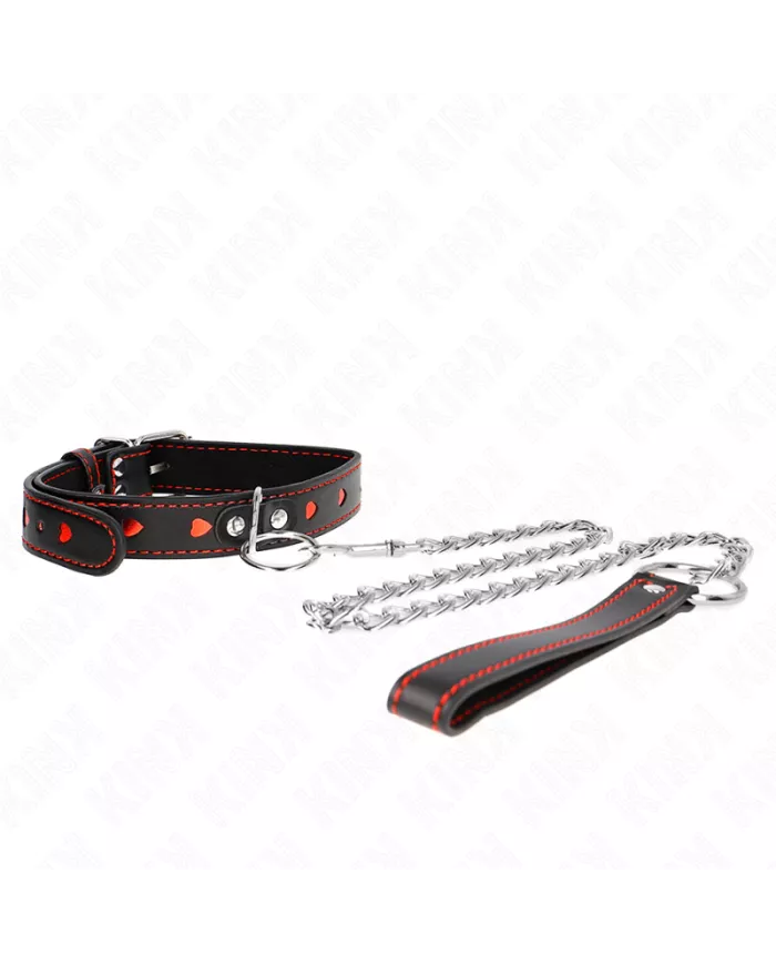 KINK - COLLIER AVEC BRACELET 65 CM DÉTAILS COEUR 52,5 X 2,5 CM