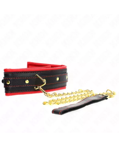 KINK - COLLIER AVEC BRACELET IMITATION CUIR ÉPONGE MODÈLE 2 RÉGLABLE 37-54 CM X 3 CM KINK - COLLIER AVEC BRACELET IMITATION CUIR ÉPONGE MODÈLE 2 RÉGLABLE 37-54 CM X 3 CM