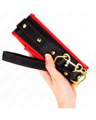 KINK - COLLIER AVEC BRACELET IMITATION CUIR ÉPONGE MODÈLE 2 RÉGLABLE 37-54 CM X 3 CM KINK - COLLIER AVEC BRACELET IMITATION CUIR ÉPONGE MODÈLE 2 RÉGLABLE 37-54 CM X 3 CM