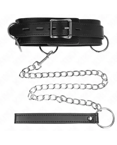 KINK - COLLIER ESCLAVAGE 3 ANNEAUX AVEC SANGLE 80 CM 53 X 5 CM KINK - COLLIER ESCLAVAGE 3 ANNEAUX AVEC SANGLE 80 CM 53 X 5 CM