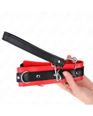 KINK - COLLIER MODÈLE BASIC AVEC LAISSE 65 CM MODÈLE 3 ROUGE 53 X 5 CM