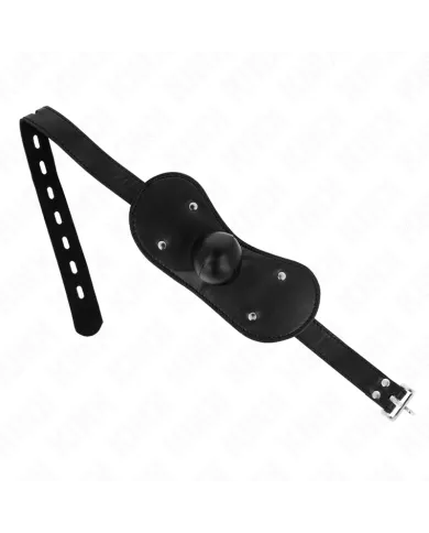 KINK - MASQUE BOUCLES BALL GAG AVEC SERRURE RÉGLABLE 42-60 CM KINK - MASQUE BOUCLES BALL GAG AVEC SERRURE RÉGLABLE 42-60 CM