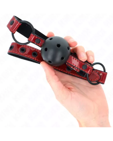 KINK - BOULE EN CUIR BRILLANT 4,5 CM BAG 63,5 X 2 CM AJUSTABLE 41 X 59 CM KINK - BOULE EN CUIR BRILLANT 4,5 CM BAG 63,5 X 2 CM AJUSTABLE 41 X 59 CM