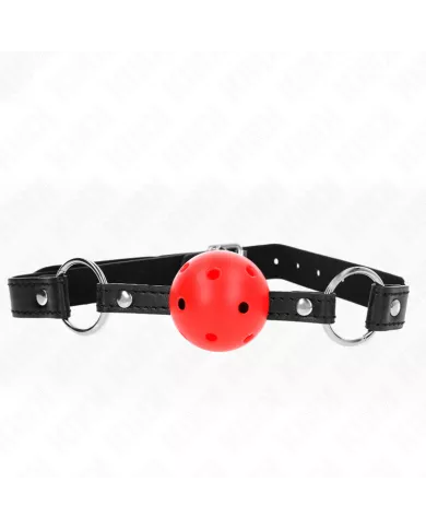 KINK - BOULE CREUSE DURE ROUGE 4,5 CM GAG MODELE 1 63,5 X 2 CM KINK - BOULE CREUSE DURE ROUGE 4,5 CM GAG MODELE 1 63,5 X 2 CM