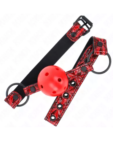 KINK - BOULE MOTIF DIAMANT 4,5 CM GAG MODÈLE 1 64,5 CM RÉGLABLE 42-60 CM KINK - BOULE MOTIF DIAMANT 4,5 CM GAG MODÈLE 1 64,5 CM RÉGLABLE 42-60 CM