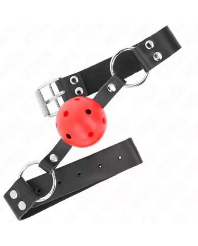 KINK - BALLE RESPIRANTE 4 CM BAG AVEC DOUBLE RIVET ROUGE 62,5 x 2,5 CM AJUSTABLE 42-58 CM KINK - BALLE RESPIRANTE 4 CM BAG AVEC DOUBLE RIVET ROUGE 62,5 x 2,5 CM AJUSTABLE 42-58 CM