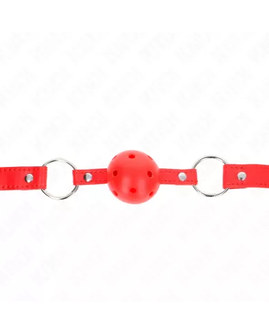 KINK - BÂTON RESPIRANT 4 CM AVEC DOUBLE RIVET MODÈLE 1 ROUGE 62,5 x 2,5 CM RÉGLABLE 42-58 CM KINK - BÂTON RESPIRANT 4 CM AVEC DOUBLE RIVET MODÈLE 1 ROUGE 62,5 x 2,5 CM RÉGLABLE 42-58 CM