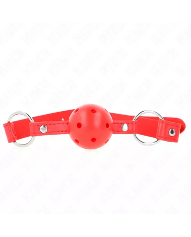 KINK - BÂTON RESPIRANT 4 CM AVEC DOUBLE RIVET MODÈLE 1 ROUGE 62,5 x 2,5 CM RÉGLABLE 42-58 CM KINK - BÂTON RESPIRANT 4 CM AVEC DOUBLE RIVET MODÈLE 1 ROUGE 62,5 x 2,5 CM RÉGLABLE 42-58 CM