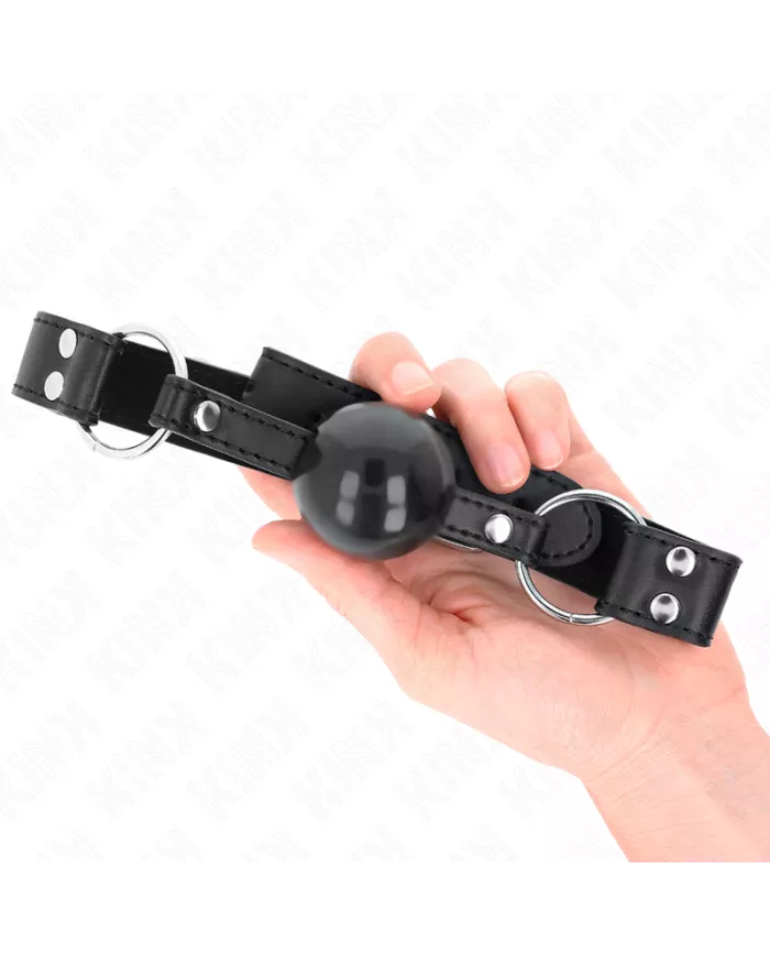 KINK - BÂTON BILLE SOUPLE ET SOLIDE 4 CM AVEC SANGLE EN CUIR 62 x 2,5 CM RÉGLABLE 42-58 CM