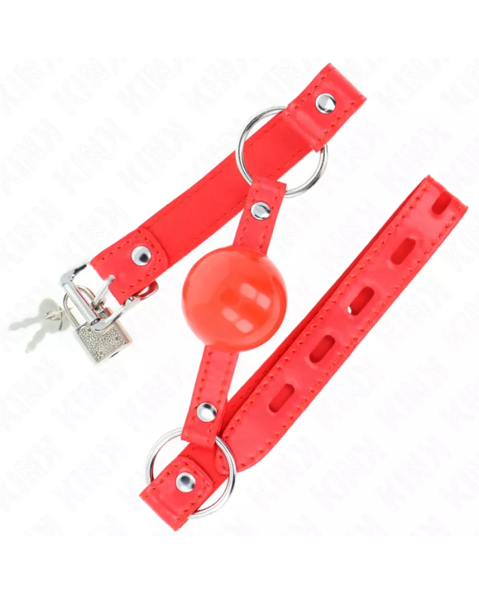 KINK - BÂILLON TPE BALLE 4 CM AVEC ROJO LOCK 60 x 2 CM
