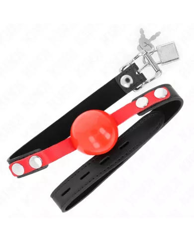 KINK - BALLE TPE SOUPLE 4 CM GAG MODÈLE 4 60 x 2 CM RÉGLABLE 37-52 CM KINK - BALLE TPE SOUPLE 4 CM GAG MODÈLE 4 60 x 2 CM RÉGLABLE 37-52 CM