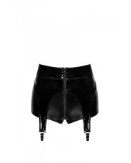 Short à jarretelles Glam F325 vinyle et wetlook