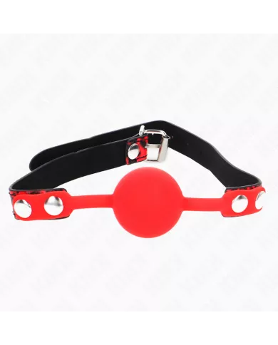 KINK - BOULE EN SILICONE 4 CM GAG MODÈLE 2 60 x 2 CM KINK - BOULE EN SILICONE 4 CM GAG MODÈLE 2 60 x 2 CM