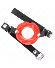 KINK - BÂTON LIP 8 CM AVEC SANGLE EN CUIR ROUGE 63 x 2 CM AJUSTABLE 39-58 CM