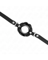 KINK - BÂTON LIP 8 CM AVEC SANGLE EN CUIR NOIR 63 x 2 CM AJUSTABLE 39-58 CM