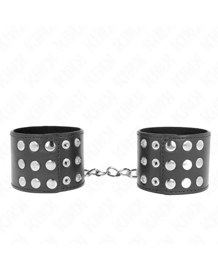 KINK - APPUI-POIGNETS AVEC BOUTON-PRESSION NOIR RÉGLABLE 19-24 CM X 5,5 CM