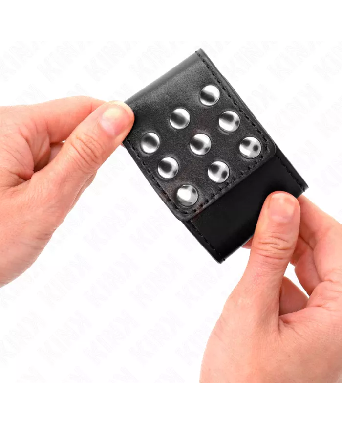 KINK - APPUI-POIGNETS AVEC BOUTON-PRESSION NOIR RÉGLABLE 19-24 CM X 5,5 CM