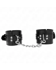KINK - APPUI-POIGNETS NOIR AVEC CEINTURE NOIRE RÉGLABLE 17-28 CM X 6 CM KINK - APPUI-POIGNETS NOIR AVEC CEINTURE NOIRE RÉGLABLE 17-28 CM X 6 CM