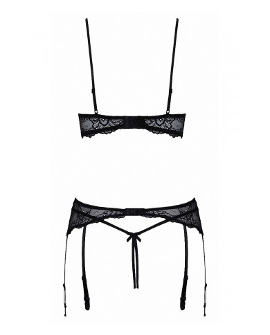 Ensemble lingerie ouverte noir - Cotelli Lingerie