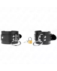 KINK - APPAREILS-POIGNETS VERROUILLÉS PAR JOINT TORIQUE NOIR RÉGLABLE 20-28 CM X 5,5 CM KINK - APPAREILS-POIGNETS VERROUILLÉS PAR JOINT TORIQUE NOIR RÉGLABLE 20-28 CM X 5,5 CM