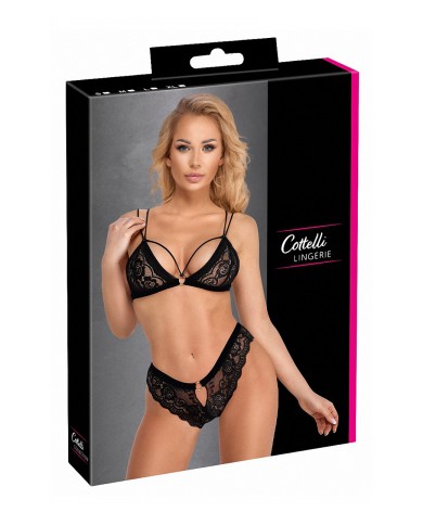 Ensemble coquin noir 2 pièces - Cottelli Lingerie